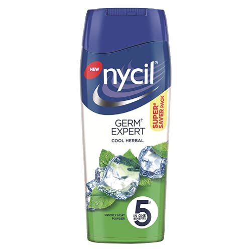 Nycil Cool Herbal Prickly Heat Talcum Powder, 400gm