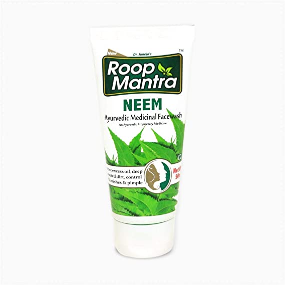 Roop Mantra Herbal Neem Face Wash for Men and Women, 50ml (Pack of 5)
