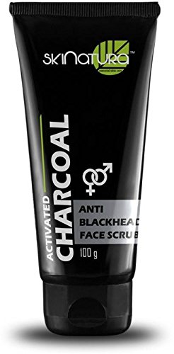 Skinatura Activated Charcoal Blackhead Control Detox Face Scrub, 100g (100g (Pack of 1))
