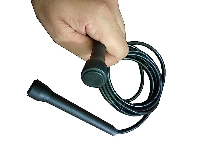 Simran Sports Black Speed Skipping Rope, Skipping rope for exercise, Fitness Rope, Exercise Rope, Pencil Fitness Skipping Rope