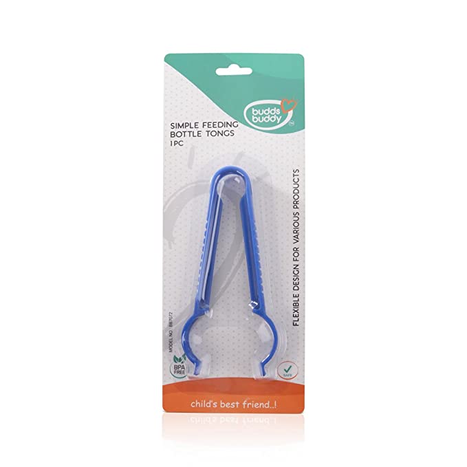 Buddsbuddy BB7072 Tongs Simple Feeding Bottle (Blue)