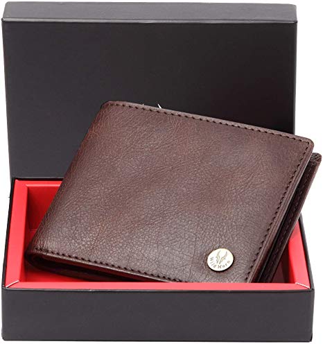 WildHorn Leather Wallet for Men I Ultra Strong Stitching I 6 Credit Card Slots I 2 Currency Compartments I 1 Coin Pocket