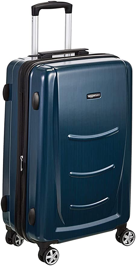AmazonBasics 28 inch 78 cm Hardshell Check-in Size Suitcase, Navy Blue
