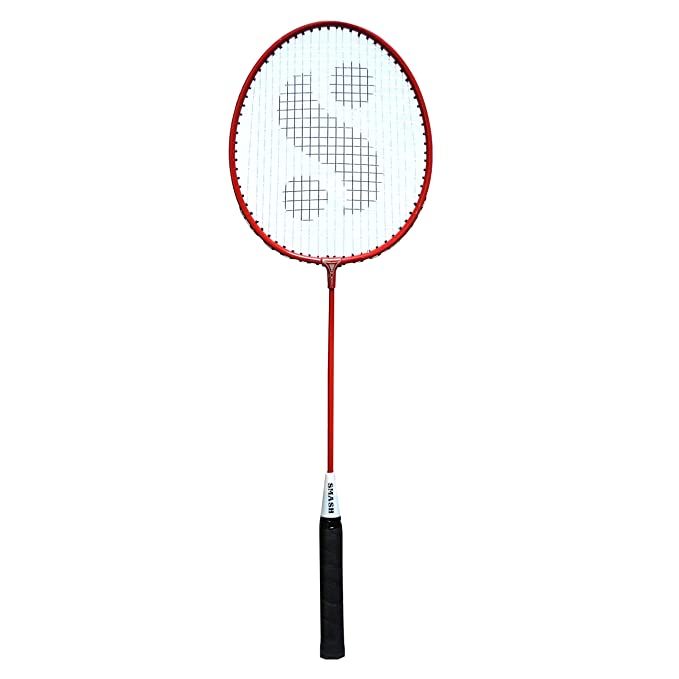 Silver's SIL-SMASH Aluminum Badminton Racquet Pack of 1 (Red)