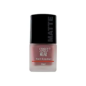 Street Wear Matte Nail Enamel, Tickled Pink, 8ml