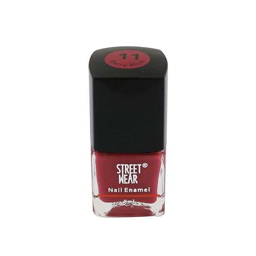[Apply Coupon] - Street Wear Nail Enamel, Berry Blink, 8ml
