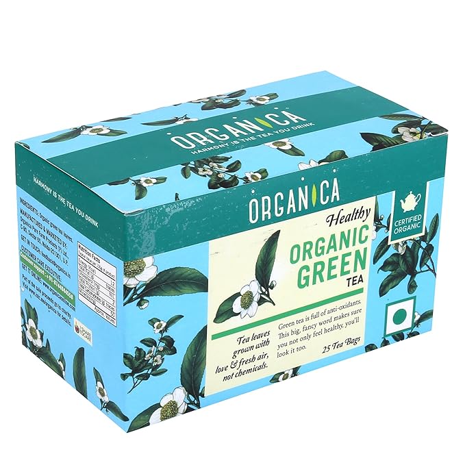 Organica Healthy Organic Green Tea Chai 25 Tea Bags