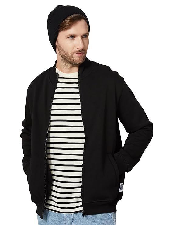 [Size: M] - Amazon Brand - Symbol Men's Cotton Blend High Neck Sweatshirt