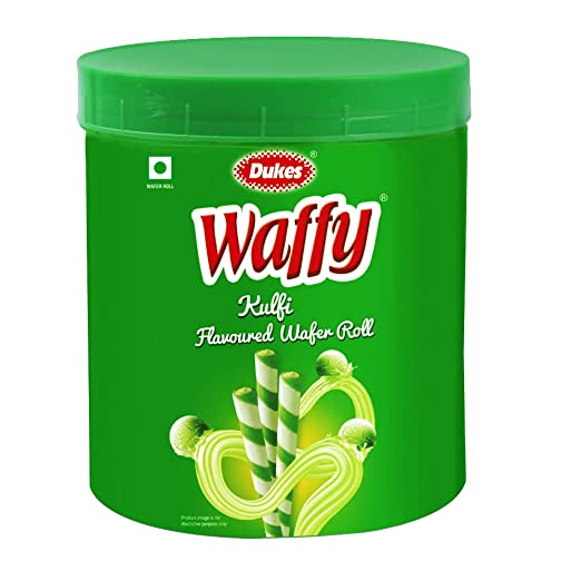 Dukes Waffy Kulfi flavoured Wafer roll Jar (250g)