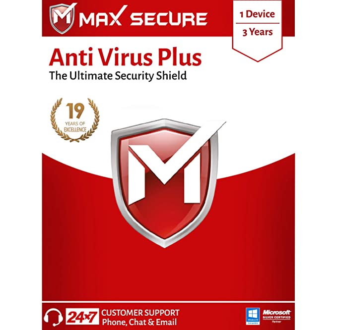 Max Secure Anti-Virus Plus Latest Version with Ransomware Protection ( Windows ) - 1PC, 3 Years (Email Delivery in 2 Hrs - No CD )