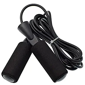 StarX Skipping Rope (Black, 9ft/6 Inch Handle)