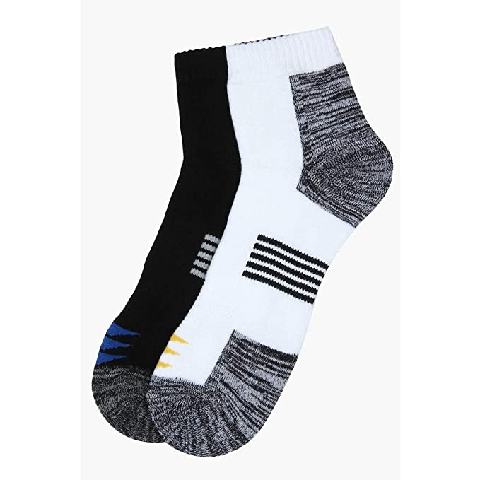 STOP by Shoppers Stop Mens Solid Socks Pack of 2 (Multi-Coloured_Free Size)