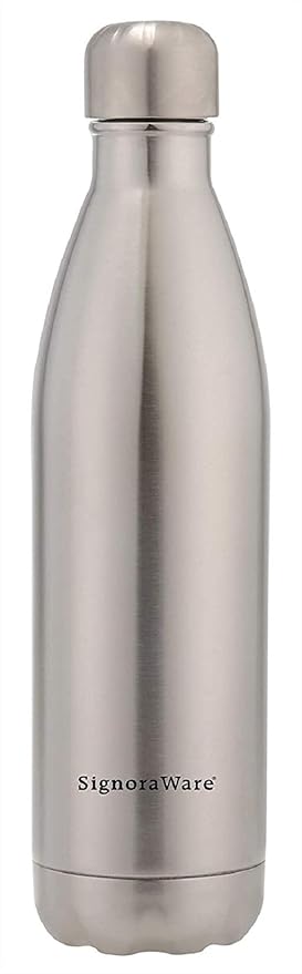 Signoraware Aqualene Vacuum Steel cola Hot and Cold bottle 750ml,Multicolour (1 Piece)