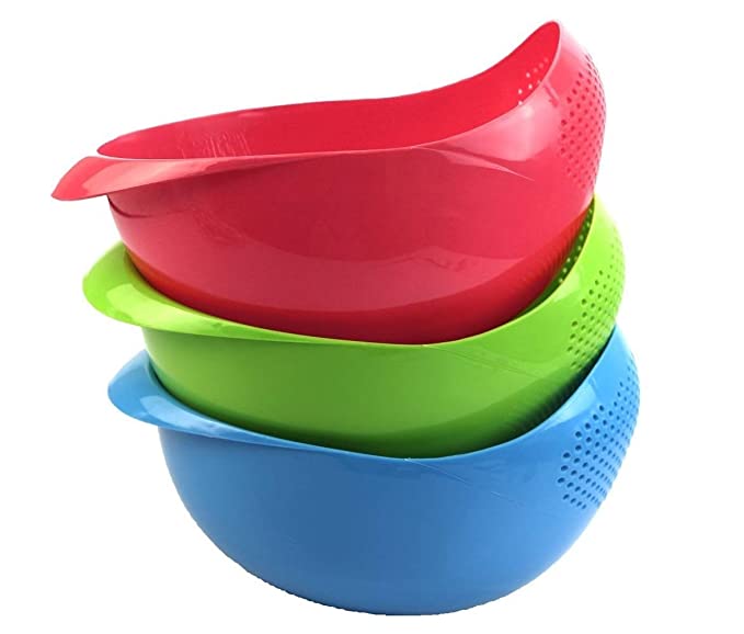 ANVEL Plastic Strainer Colander ABS Unbreakable Plastic Made in India