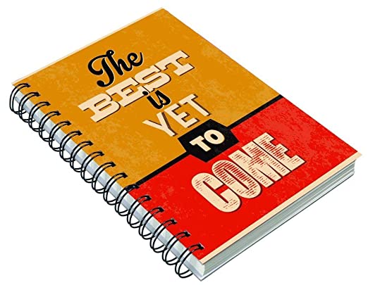 TECHBITE Plain Pages Notebook for Personal Diary, Doodle, Notes, Planner. A5 Size 140 Pages Plain. Wire Bound