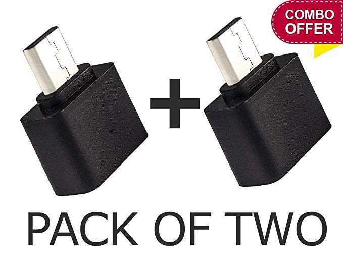 KNK MARKETING Stylist Little OTG Adapter Micro USB OTG to USB 2.0 Adapter for Smartphones & Tablets - Set of 2 OTG