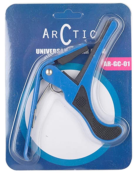 Arctic One Handed Trigger Alloy Guitar Capo Quick Change For Ukulele, Electric And Acoustic Guitars (Assorted colors)