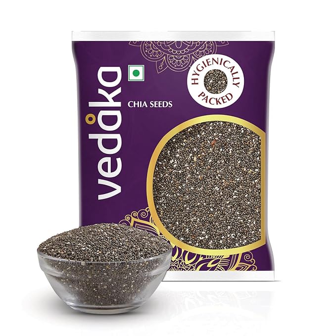 Amazon Brand - Vedaka Premium Raw Chia Seeds | 200 Gram | Calcium And Protein Rich Seeds