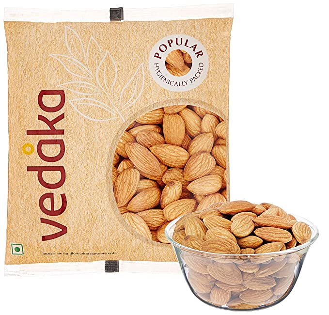 Amazon Brand - Vedaka Popular Whole Almonds, 100g