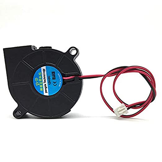 Robocraze 3D Printer Fan 5015 12V 24V 0.15A Sleeve Bearing Brushless Fan centrifugal for Reprap i3 DC Cooling Fan Turbo fan 5015