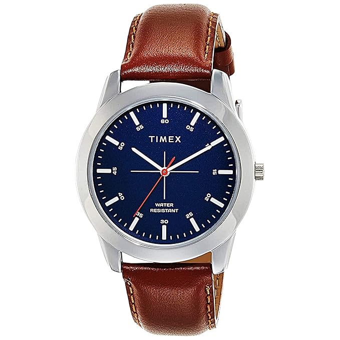 TIMEX Classics Analog Watch for Men with Round Dial & Water Resistant Man's Wrist Watches