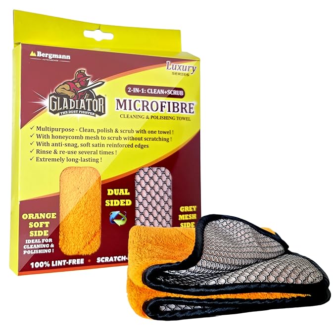 Bergmann Gladiator 2-in-1 Clean & Scrub Microfibre