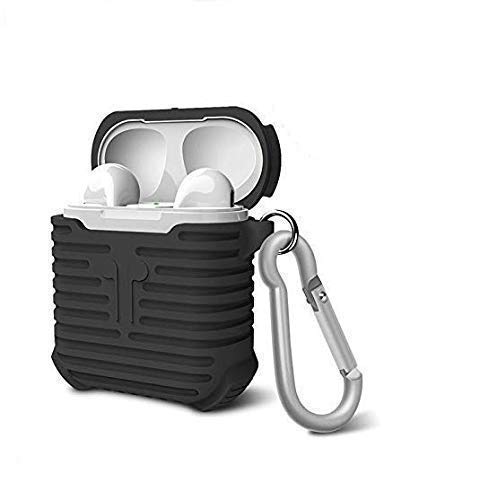 Humble Ultra Protective Soft Silicone Shock Proof Protective Cover Case for Apple AirPods (Black)