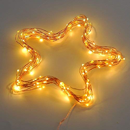 Lexton 5m 50 LED Copper String Light | Warm White | USB Sourced | for Indoor & Outdoor | Best for Decoration, Christmas, Diwali (Pack of 1)