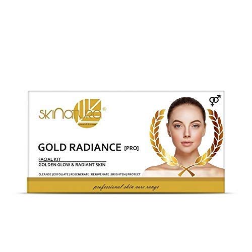 Skinatura Gold Radiance Pro (Golden Glow & Radiance Skin) Facial Kit (115g) For Men & Women