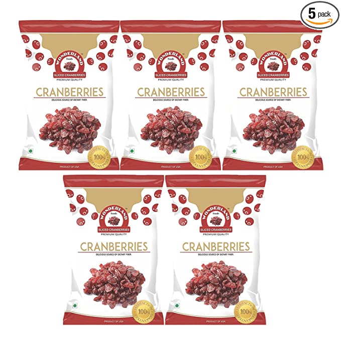 WONDERLAND FOODS (DEVICE) American Dried Sliced Cranberries (200 g x 5) 1000g