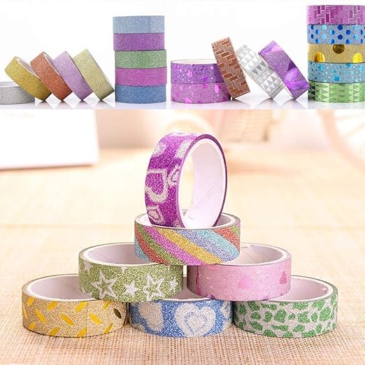 DIY Crafts Washi Tape Set of All Girls Favorite Creative Multi-Purpose Masking Tape Great for Arts Crafts DIY (Pack Of 30 Pcs, Design No # 2)