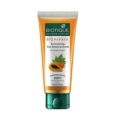 Biotique Bio Papaya Revitalizing Tan Removal Scrub, 50 g