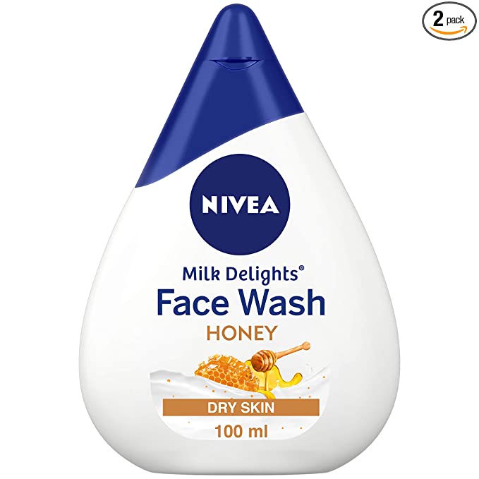 NIVEA Women Face Wash for Dry Skin, Milk Delights Honey, 100 ml