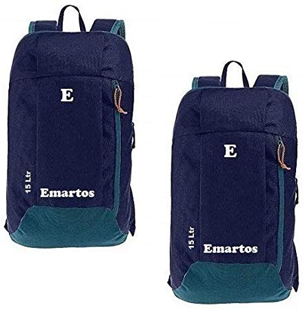 Emartos Nylon 15 L Blue Casual Backpack Combo for Kids