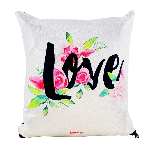 Archies Polyester Blend Valentine Love Cushion