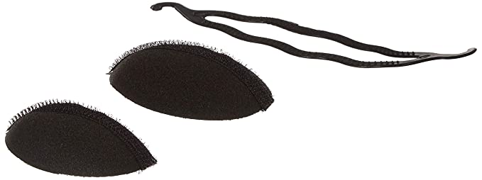 Chanderkash Formal 2 Hair Base And 1 Braider Stick For Hair Accessory Set, Black