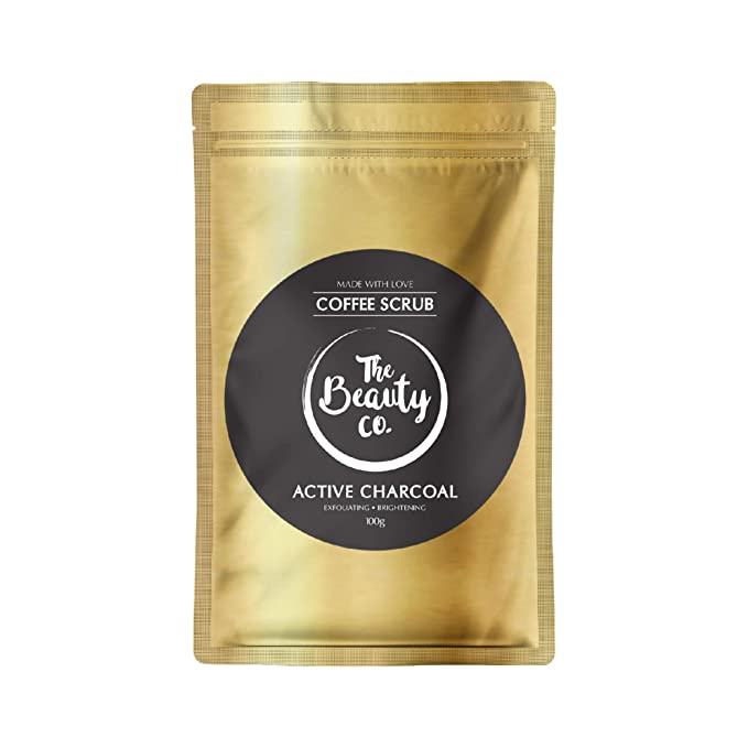 The Beauty Co. Activated Charcoal Coffee Scrub For Body, 100 gm | Men & Women | Natural | Made in India