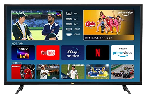 VW 80 cm (32 inches) Frameless Series HD Ready Android Smart LED TV VW32S (Black)