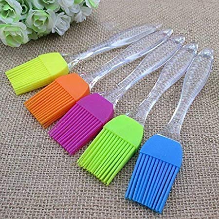 VEDANT SANTOSH Kitchen Silicon Oil Basting Brush (Multicolour) 10 pieces Length -7 Inches