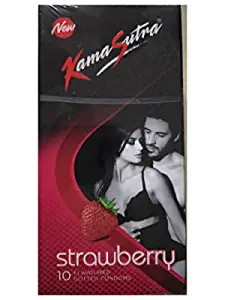 KamaSutra Dotted Condom (Strawberry, 10s)