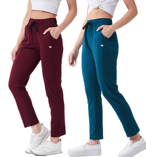 [Size: M] - Modeve ® Women Cotton Blend Pack of 2 Track Pant