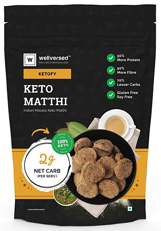 Ketofy - Keto Matthi (250g) | The Perfect Desi Indian Snack