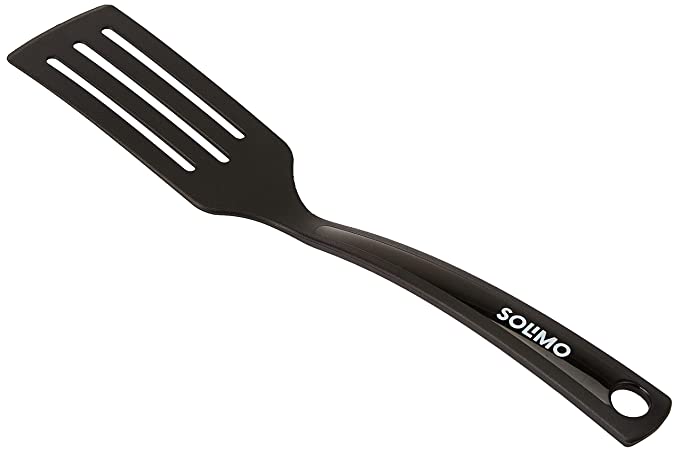 Amazon Brand - Solimo Nylon Slotted Turner, Black