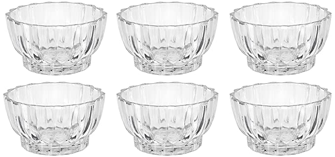 Amazon Brand - Solimo Glass Bowl Set (6 pieces, 12.7cm)