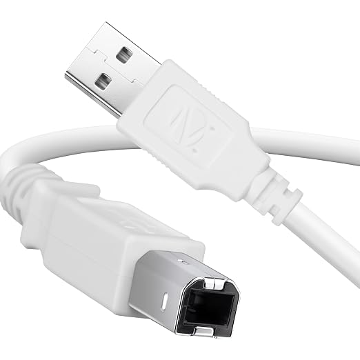 Zebronics USB Type-A to Type-B Printer Cable, 1.5 Meters, 480Mbps High-Speed Transfer, Nickel-Plated Connectors, Full Copper Core, for Printers, Scanners & Other Devices (PC15P)