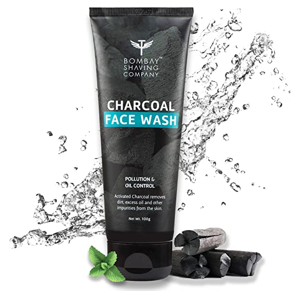 Bombay Shaving Company Charcoal Face Wash, Fights Pollution And Acne, Oil Control For Men - 45g