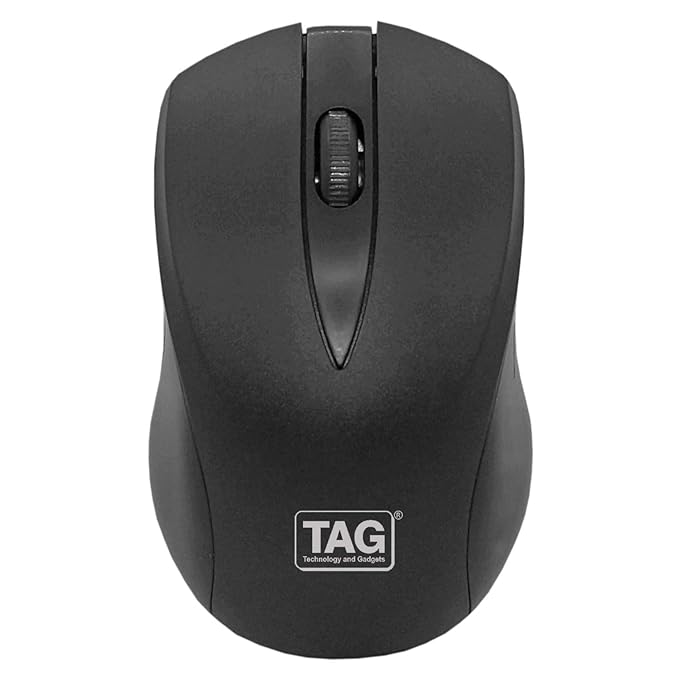 TAG USB Mouse CORE, 1000 Dpi Plug and Play Mouse with Optical Sensor and 1.5metre Cable, 3-Button (Left,Right,Scroll) for Pc/Mac/Laptop