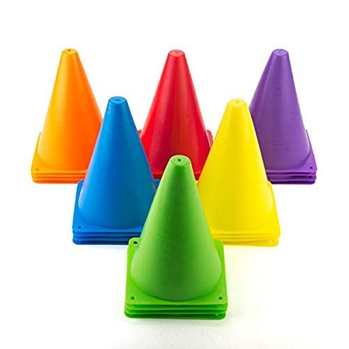 Ankaro Sports 6 Inch Cone Marker Set (Pack of 5, 8, 10, 12, 15) (5)&