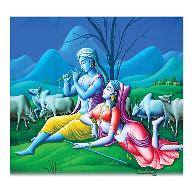 Rangoli Sparkle Lamination Wall Sticker 12 or 12 Inch Multicolor Vinyl Pack of 1 Long Life Digital Print