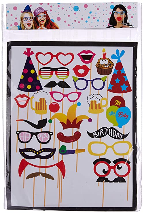 Negi Birthday Photo Booth for Kids and Adults - 26 Pieces (Birthday Photo Booth)